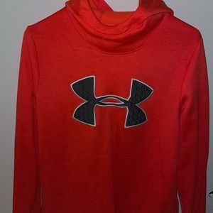 Under armor bright red hoodie
